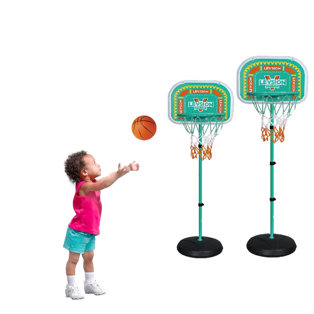 Coo11 1.5m Liftable Iron Hoop Frame Basketball Hoop Portable & Adjustable Height Professional Court Goal System for Adults Teenagers Indoor/ Outdoor Games Gifs for Boys and Girls 8+ Years Old