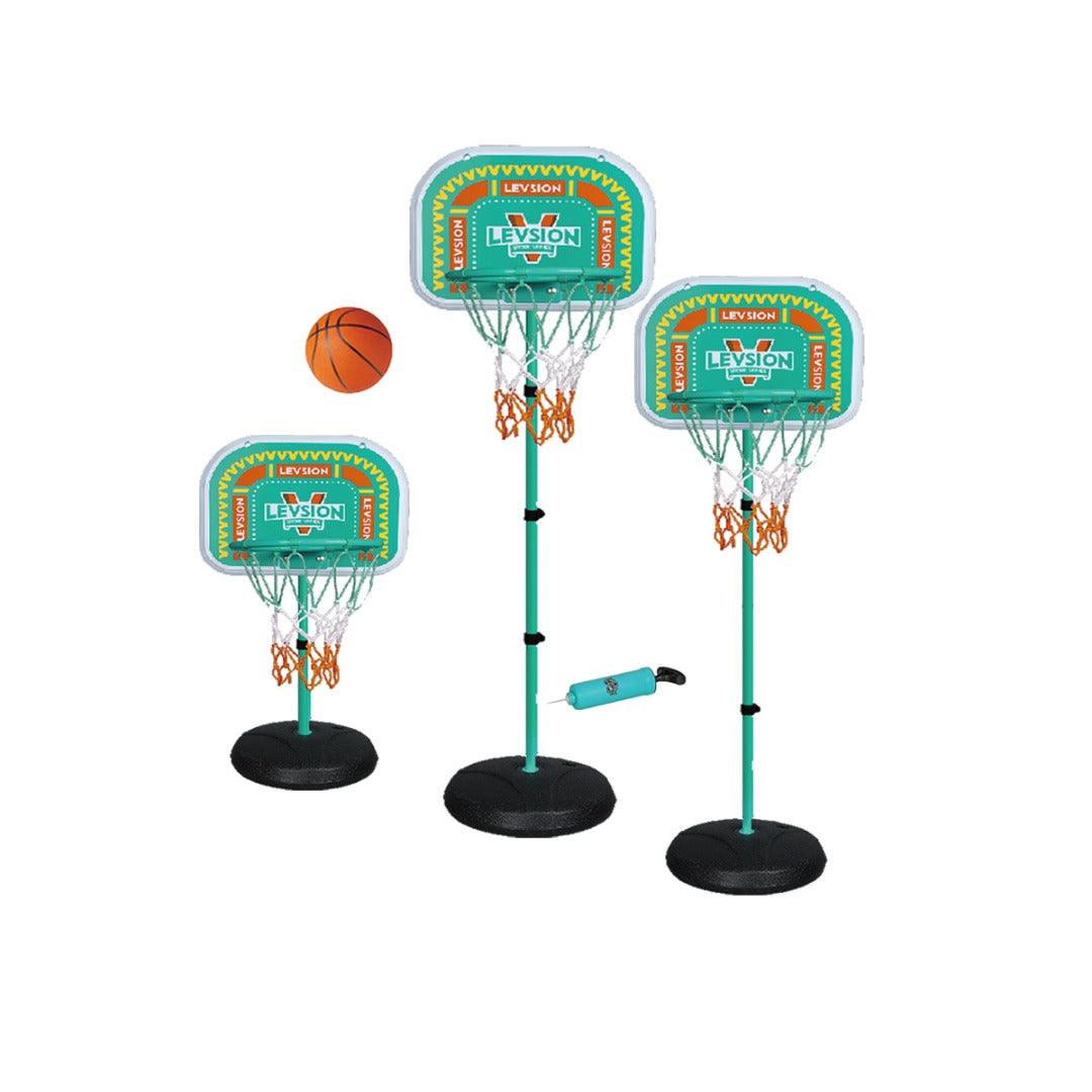 Coo11 1.5m Liftable Iron Hoop Frame Basketball Hoop Portable & Adjustable Height Professional Court Goal System for Adults Teenagers Indoor/ Outdoor Games Gifs for Boys and Girls 8+ Years Old