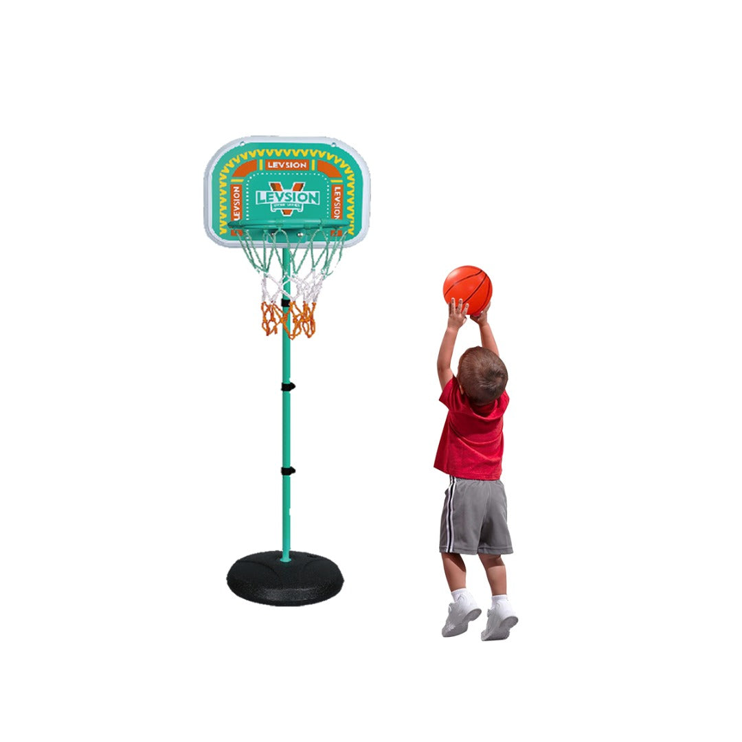 Coo11 1.5m Liftable Iron Hoop Frame Basketball Hoop Portable & Adjustable Height Professional Court Goal System for Adults Teenagers Indoor/ Outdoor Games Gifs for Boys and Girls 8+ Years Old