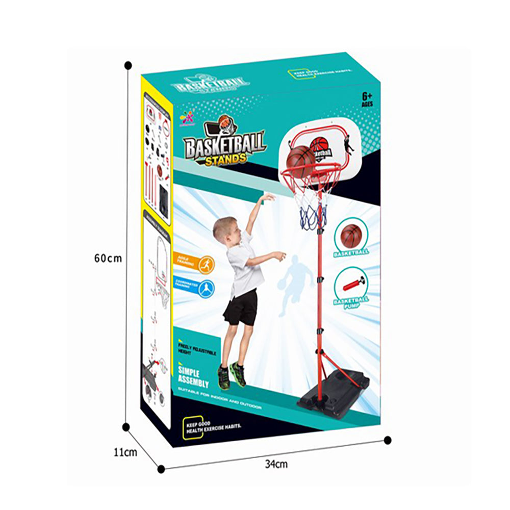 Coo11 Basketball Stand Hoop Set for Kids Height Adjustable for Adult Youth Teenagers Indoor Outdoor Use Portable Basketball Goals Boys Girls Age 3 4 5 6 7 8 + Perfect for Gifting Size 32*46*240 Cm