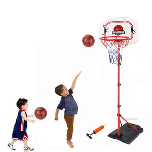 Coo11 Basketball Stand Hoop Set for Kids Height Adjustable for Adult Youth Teenagers Indoor Outdoor Use Portable Basketball Goals Boys Girls Age 3 4 5 6 7 8 + Perfect for Gifting Size 32*46*240 Cm