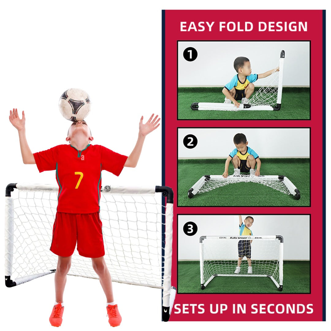 FOOTBALL Gole soccer PLAY SET  stand size:120*80*80cm Portable Folding Youth Soccer Goal Set With Carrying Bag