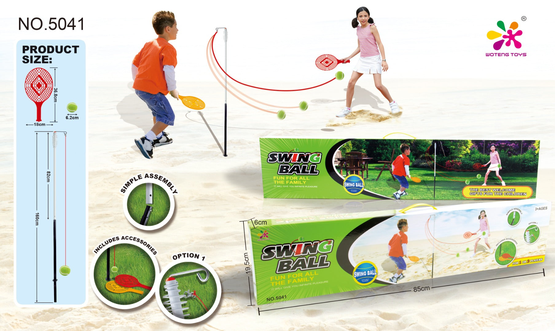 Coo11 Tennis Set for Kids Toddler & Adults Indoor Outdoor Sports Game Player Lightweight Rackets Gifts Set for Children