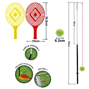 Coo11 Tennis Set for Kids Toddler & Adults Indoor Outdoor Sports Game Player Lightweight Rackets Gifts Set for Children