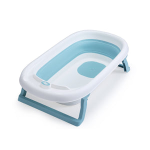 Sobear Plastic Foldable Bathtub Portable Baby Bath Tub  for Toddlers, Non-Slip With Drainage Hole, Portable, Easy Folding and Easy to Carry Travel Seat Baths Baby Swimming Pool, Safe Bathing for kIds