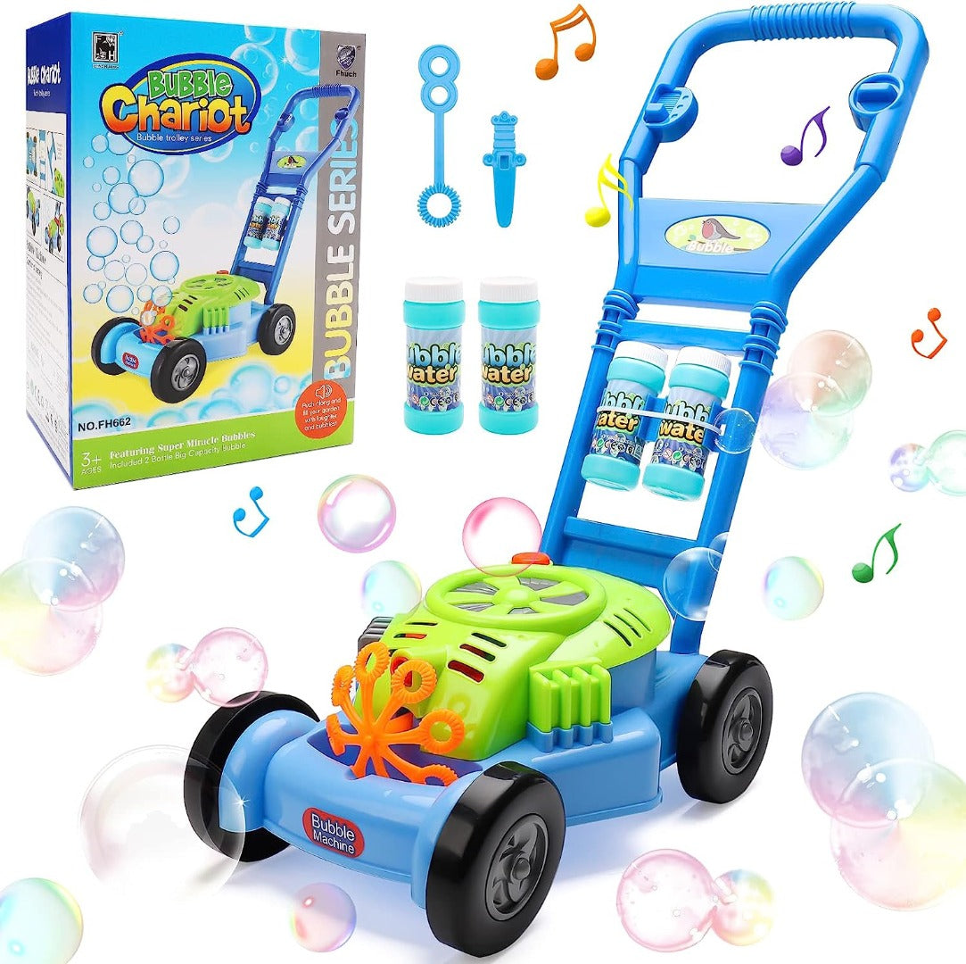Coo11 Bubble Lawn Mower for Toddlers, Girls Toys Music Bubble Machine, Outdoor Outside Garden Toys, First Birthday Toys Gifts for Baby Age 1 2 3 4 Year Old Boys Girls