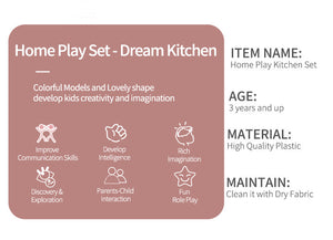 75cm Kids Pink Toy Kitchen Cabinet Pretend Play Toys Kitchen Sets Toys Cooking Toys Kitchen, Educational Pretend Role Play Set Game, Gifts For Girls Boys, 3-6 Years Old