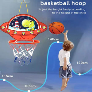 Coo11 Kids Hanging Basketball Hoop, Free Punch, Indoor and Outdoor Game, Easy to Assemble, Fun & Physical Activity, Perfect Gift for Boys & Girls, Suitable For Age +3 Years