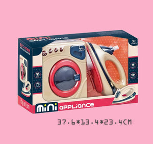 Coo11 Housekeeping Electric Playset Kids Toys, High Quality Light Sound Combo Set Ironing and Washing Machine, Realistic Spinning, Pretend Play Games Set, Perfect Birthday Christmas Gifts for Boys & Girls
