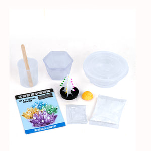 Scientific Experiment Of Crystal Growth (2 Crystals) - Grow Coloured Crystals, Diy Stem Educational Science Experiments Kits For Boys Girls Age 5 6 8 10, Chemistry Toys As Idea Easter Gift