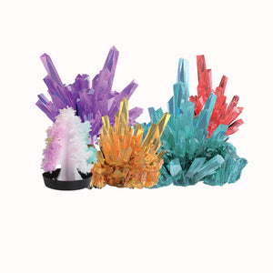Scientific Experiment Of Crystal Growth (2 Crystals) - Grow Coloured Crystals, Diy Stem Educational Science Experiments Kits For Boys Girls Age 5 6 8 10, Chemistry Toys As Idea Easter Gift