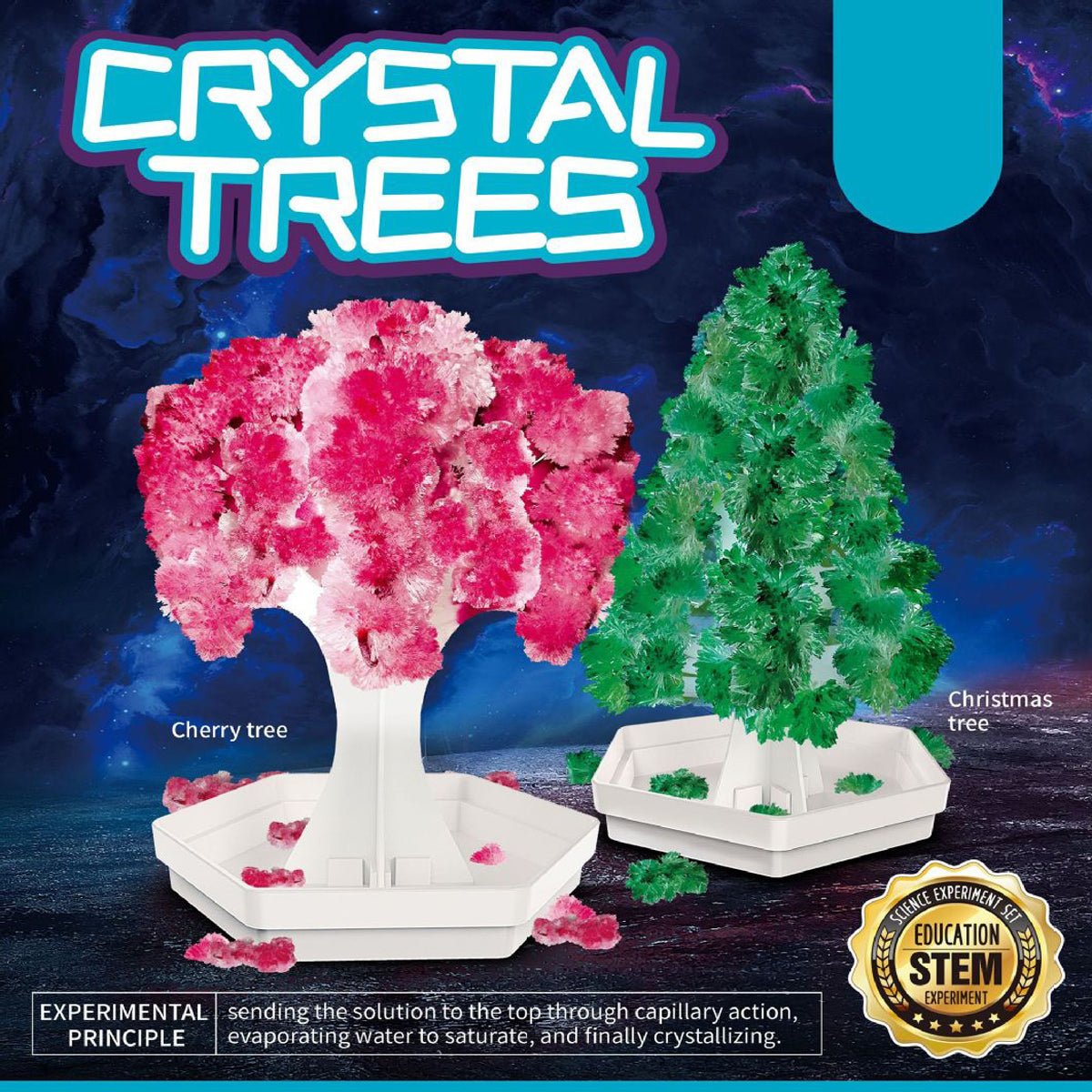 Kids Educational Stem Toy Magic Crystal Tree Chemistry Set Learning Science Toy/ornaments Decoration Toy Novelty Xmas Gift Boys Girls Science Kits & Toys Learning Guide