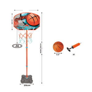 Coo11 Kids 141CM Basketball Hoop Stand, Outdoor And Indoor Sports Fun Game, Portable, Lightweight, Improves Your Game, Skill Development, Perfect Gift for Boys & Girls, Suitable for 3+