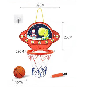 Coo11 Kids Hanging Basketball Hoop, Free Punch, Indoor and Outdoor Game, Easy to Assemble, Fun & Physical Activity, Perfect Gift for Boys & Girls, Suitable For Age +3 Years