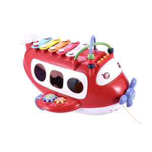 Coo11 Baby Cartoon Aircraft Toy Education Musical Instrument Percussion Xylophone Game Music Set, Perfect Gifts for Christmas, Birthday  0 to 24 Months,1 to 7 Year Old Boys & Girls